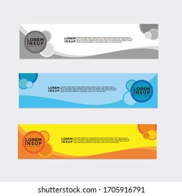 moderne Webbanner-Vorlage
-abstrakte geometrische Webdesign-Banner-Vorlage einzeln auf dunkelgrauem Hintergrund