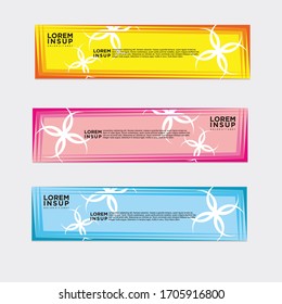 modern style of web banner template
-abstract geometric web design banner template isolated on dark grey background