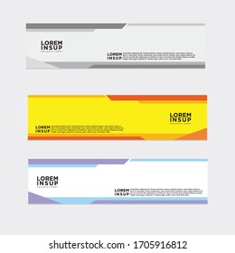 modern style of web banner template
-abstract geometric web design banner template isolated on dark grey background