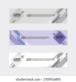 modern style of web banner template
-abstract geometric web design banner template isolated on dark grey background