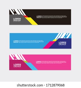 modern style of web banner template
-abstract line geometric web design banner template isolated on dark grey background