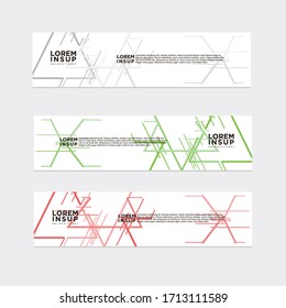 modern style of web banner template
-abstract geometric web design banner template isolated on dark grey background