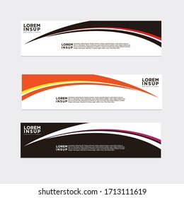 estilo moderno de plantilla de banner web
-plantilla de banner de diseño geométrico abstracto aislada en fondo gris oscuro