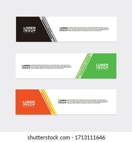 estilo moderno de plantilla de banner web
-plantilla de banner de diseño geométrico abstracto aislada en fondo gris oscuro