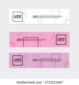 modern style of web banner template
-abstract geometric web design banner template isolated on dark grey background