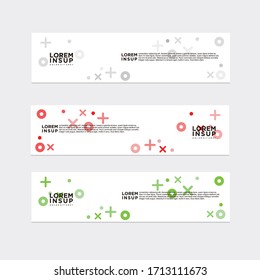 modern style of web banner template
-abstract geometric web design banner template isolated on dark grey background