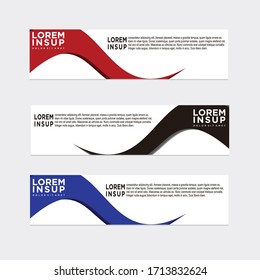estilo moderno de plantilla de banner web
-plantilla de banner de diseño geométrico abstracto aislada en fondo gris oscuro