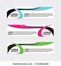 estilo moderno de plantilla de banner web
-plantilla de banner de diseño geométrico abstracto aislada en fondo gris oscuro
