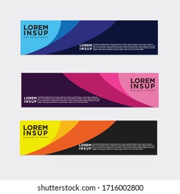 modern style of web banner template
-abstract geometric web design banner template isolated on dark grey background