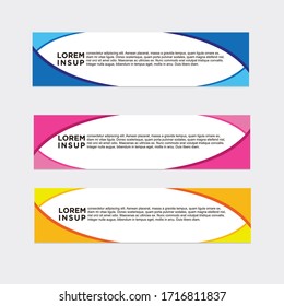 modern style of web banner template
-abstract geometric web design banner template isolated on dark grey background