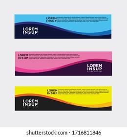 modern style of web banner template
-abstract geometric web design banner template isolated on dark grey background