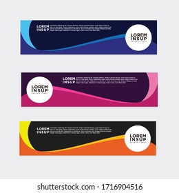 modern style of web banner template
-abstract geometric web design banner template isolated on dark grey background