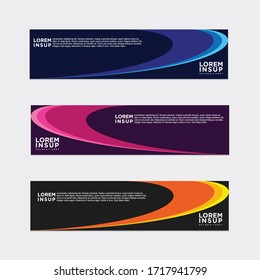 modern style of web banner template
-abstract geometric web design banner template isolated on dark grey background