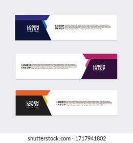 modern style of web banner template
-abstract geometric web design banner template isolated on dark grey background