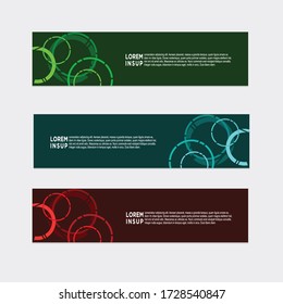 estilo moderno plantilla de banner web plantilla de banner diseño web geométrico abstracto plantilla de banner aislado en fondo gris oscuro