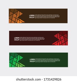 estilo moderno plantilla de banner web plantilla de banner diseño web geométrico abstracto plantilla de banner aislado en fondo gris oscuro