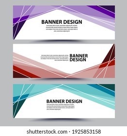moderner Stil von Web-Banner-Vorlagen