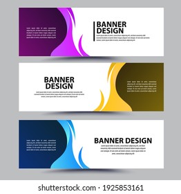 modern style of web banner templates