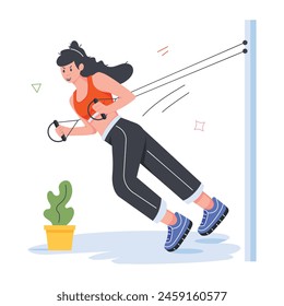 Modern Style Workout Mini Illustrations