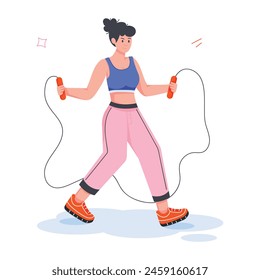 Modern Style Workout Mini Illustrations