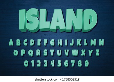 Conjunto moderno de estilo 3D de letras alfabéticas
