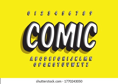 Modern styled 3D trendy set of alphabet letters