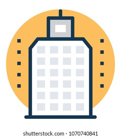 
Modern styled City Tower Vector Icon
