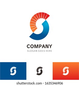 Modern Styled Fire flame water Logo Template vector icon Oil gas and energy logo concept