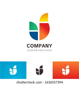 Modern Styled Fire flame, water Logo Template. vector icon. Oil gas and energy logo concept.