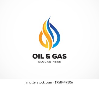 Modern Styled Logo for Oil and Gas Business Company.