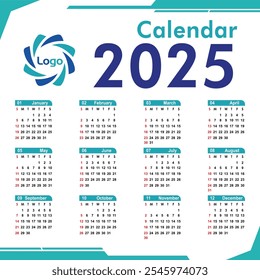 Moderno y elegante juego de Plantillas calendario 2025, perfecto para uso personal y profesional. Incluye diseños limpios, tipografía elegante y características personalizables. Ideal para calendarios de pared, planificadores de escritorio