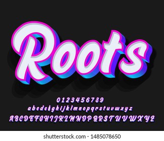 Modern and stylish 3D font effect