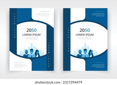 Moderna y elegante plantilla de diseño de afiches a4 tamaño con trabajo de oficina, diseño de volantes o folletos, banner, presentación, portada de libros o revistas, informe anual
