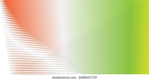 A modern and stylish abstract background featuring a smooth gradient transition from red to green, enhanced with a halftone line texture that adds a sense of motion and depth.