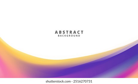 Modern and stylish abstract background with flowing purple and orange waves. Perfect for websites, presentations, and social media.