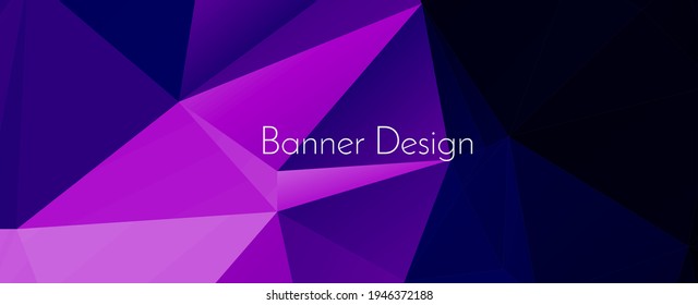 Modern stylish abstract geometric elegant banner pattern background vector