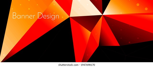 Modern stylish abstract geometric elegant banner pattern background vector