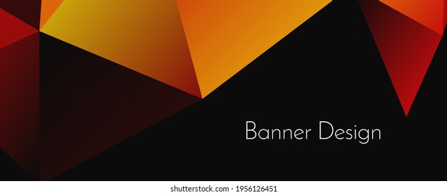 Moderner, abstrakter, geometrischer, eleganter Banner-Hintergrund