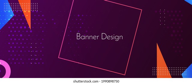 Modern stylish abstract geometric elegant banner pattern background vector