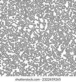  Modern stylish abstract texture. Geometric shapes from striped elements. Black and white pattern.
