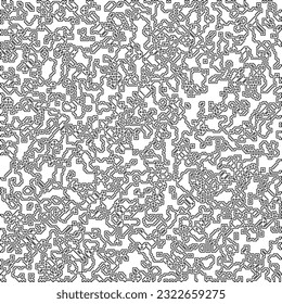  Modern stylish abstract texture. Geometric shapes from striped elements. Black and white pattern.
