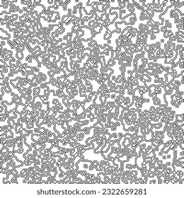  Modern stylish abstract texture. Geometric shapes from striped elements. Black and white pattern.

