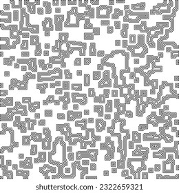  Modern stylish abstract texture. Geometric shapes from striped elements. Black and white pattern.

