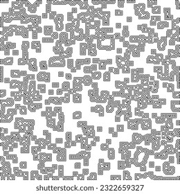 Textura abstracta moderna y elegante. Formas geométricas a partir de elementos rayados. Patrón blanco y negro.
