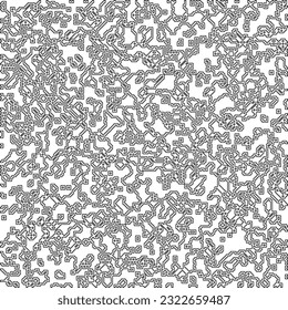  Modern stylish abstract texture. Geometric shapes from striped elements. Black and white pattern.
