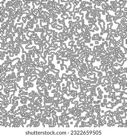  Modern stylish abstract texture. Geometric shapes from striped elements. Black and white pattern.

