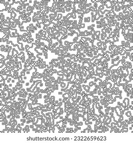  Modern stylish abstract texture. Geometric shapes from striped elements. Black and white pattern.
