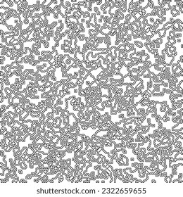  Modern stylish abstract texture. Geometric shapes from striped elements. Black and white pattern.
