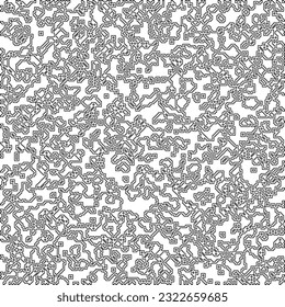  Modern stylish abstract texture. Geometric shapes from striped elements. Black and white pattern.

