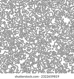  Modern stylish abstract texture. Geometric shapes from striped elements. Black and white pattern.
